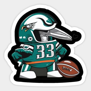 Philadelphia eagles football victor design Sticker